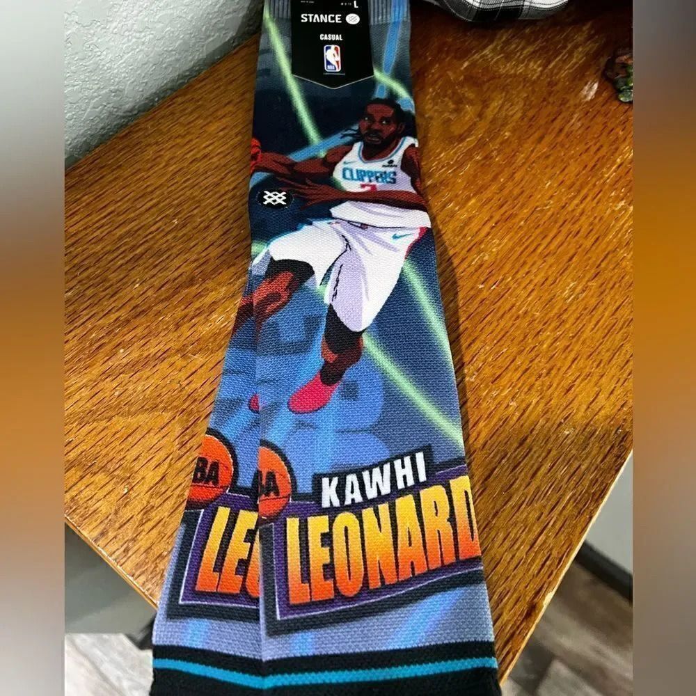 NWT Stance Casual NBA Clippers Kiwanis Leonard Socks Size 9-13 #S12